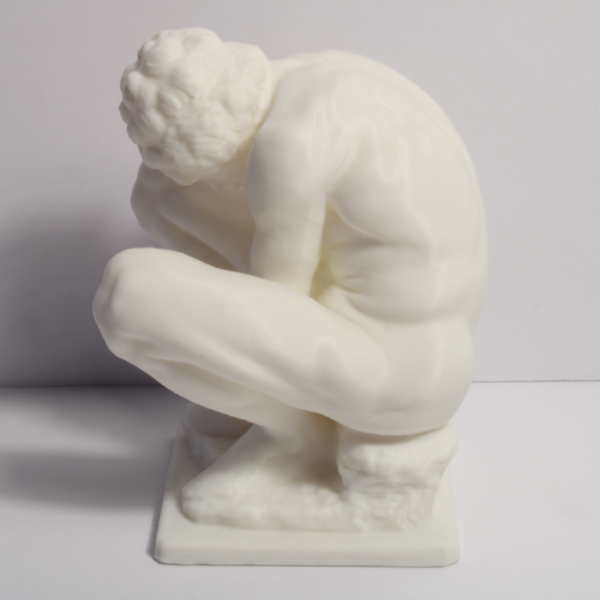 The Crouching Boy – by Michelangelo – Miniature – ca. 1530 – 4 Inches - Image 4