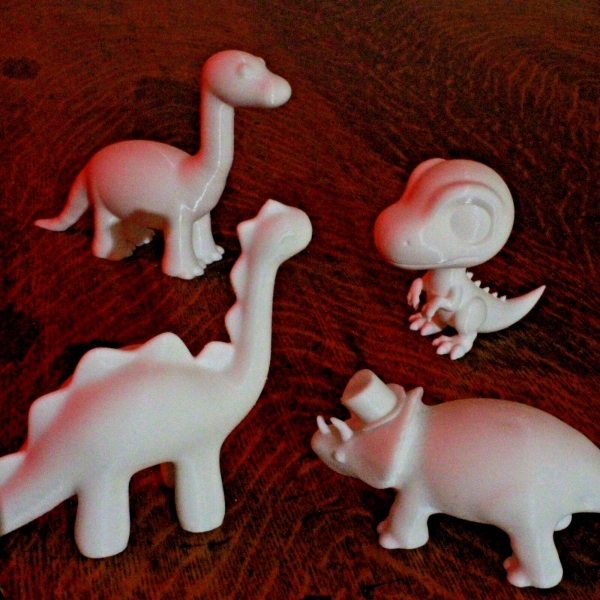 Kids’ Paintable Dinosaur Pack - 4 and 6 Inch Models - Image 2