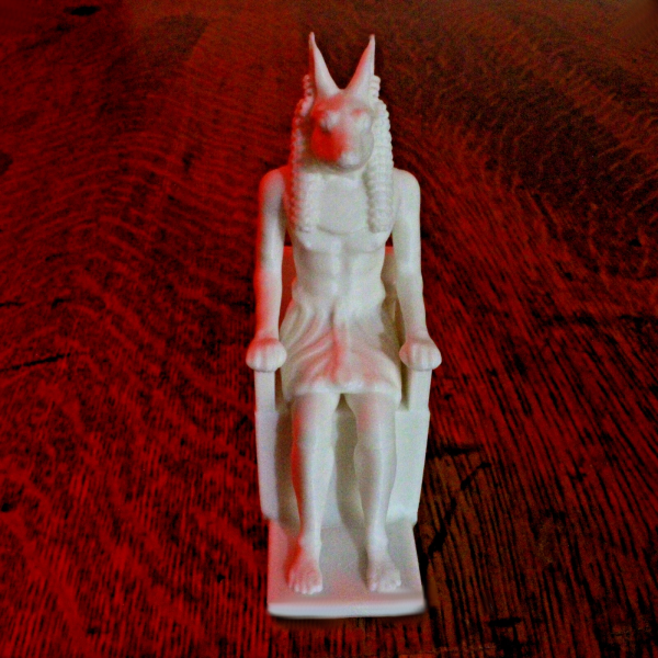 Anubis - Egyptian God of the Dead - Sitting on a Throne - 4 Inches - Image 3