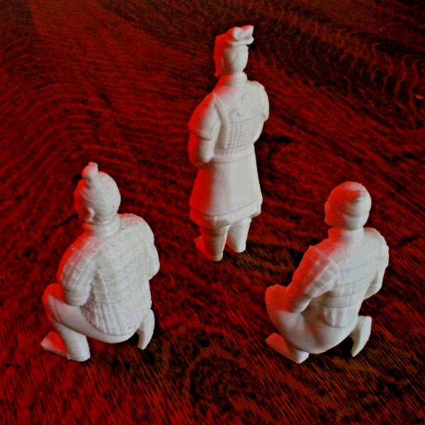Terracotta Warriors - 3-Piece Miniature Set - 3 and 4 Inches - Image 4