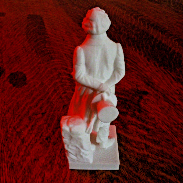 Ludwig van Beethoven - Heiligenstädter Park Monument – ca. 1902 - 6 Inches - Image 3