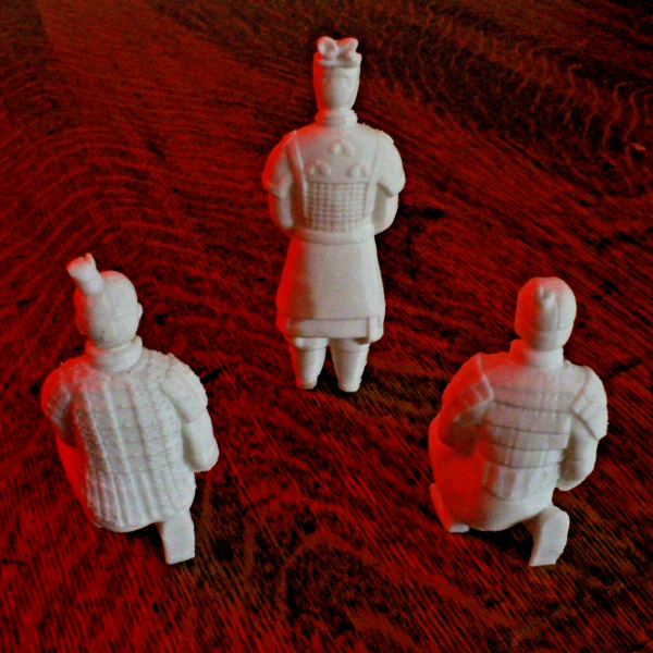 Terracotta Warriors - 3-Piece Miniature Set - 3 and 4 Inches - Image 2