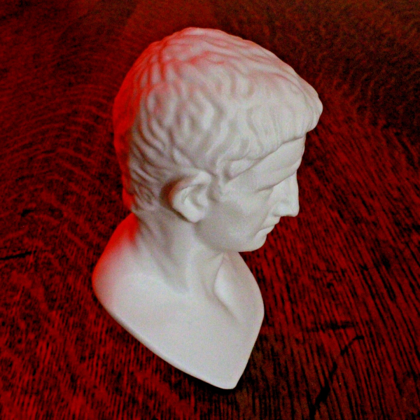 Emperor Claudius Bust – from the Louvre – Miniature – ca. 1st Century CE – 4 Inches - Image 3