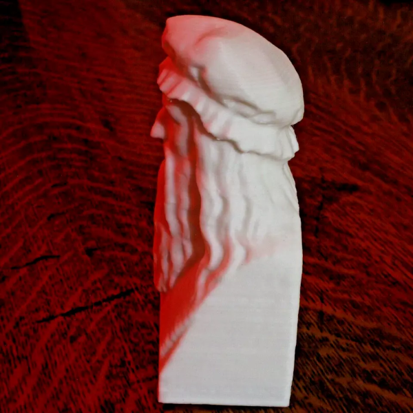 Leonardo Da Vinci Bust - 4 Inches - Image 2
